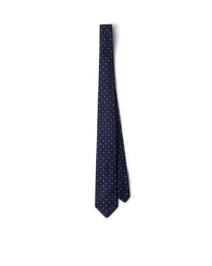 Prada Silk Tie - Blue
