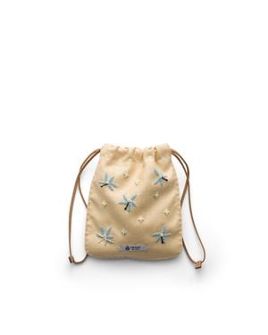 Prada Embroidered Canvas Smartphone Case - Natural