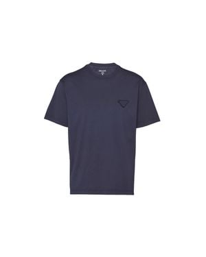 Prada Cotton T-Shirt - Blue