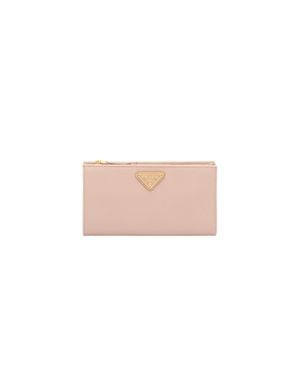 Prada Large Saffiano Leather Wallet - Pink