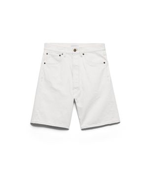 Prada Old Denim Bermudas - White