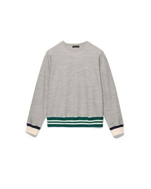 Prada Cotton Fleece Sweatshirt - Grey
