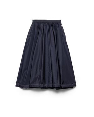 Prada Light Re-Nylon Full Skirt - Blue