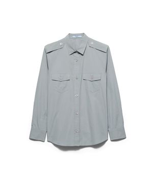Prada Cotton Poplin Shirt - Grey