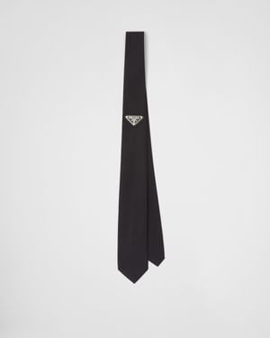 Prada Re-Nylon Gabardine Tie - Black