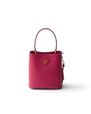 Prada Panier Mini Bag Aus Saffiano-Leder, Damen - Lila