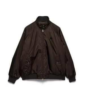 Prada Re-Nylon Blouson Jacket, Cocoa - Black