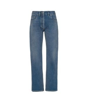 Prada Five Pocket Jeans In Organic Denim - Blue