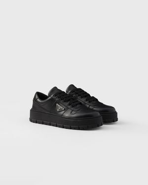 Prada Leather Trainers, Size 5 - Black