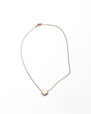Prada Eternal Nano Heart Necklace - White
