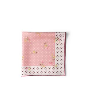 Prada Foulard Stampato - Rosa