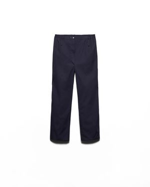 Prada Cotton Poplin Pants - Blue