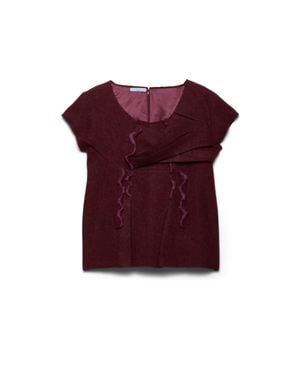 Prada Shetland Wool Top - Red