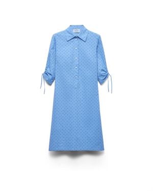 Prada Eyelet Lace Dress, Sapphire - Blue