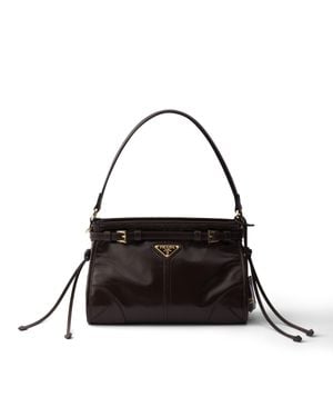 Prada Bonnie Small Leather Handbag - Black