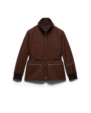 Prada Technical Fabric Jacket, Cocoa - Brown