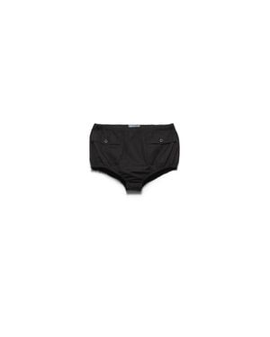 Prada Poplin Shorts - Black