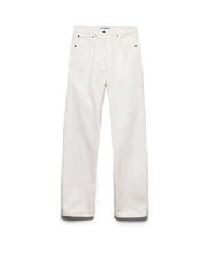 Prada Old Denim Five-Pocket Jeans - White
