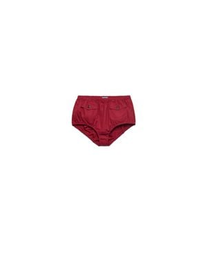Prada Poplin Shorts - Red