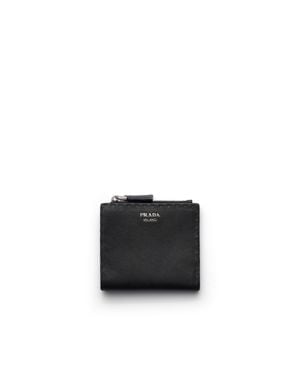 Prada Small Leather Wallet - Black