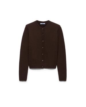Prada Cashmere Cardigan, Dark - Brown