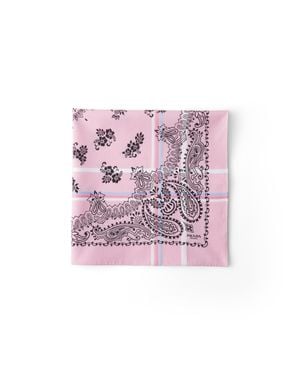 Prada Printed Cotton Scarf 65 - Pink