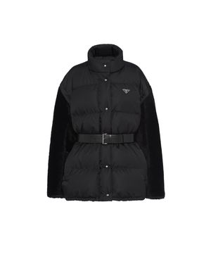 Prada Re-nylon Down Jacket - Black