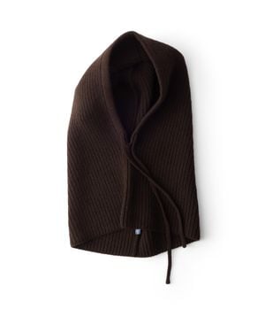 Prada Strickkapuze Aus Wolle Und Kaschmir, Damen - Schwarz