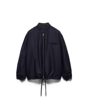 Prada Re-Wool Blouson - Blue