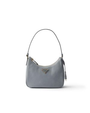 Prada Re-Edition 2005 Nubuck And Saffiano Leather Mini-Bag - Grey