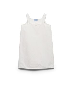 Prada Old Denim Mini-Dress - White