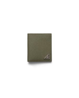 Prada Saffiano Leather Wallet - Green