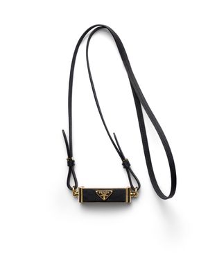 Prada Metal And Saffiano Leather Smartphone Case - White