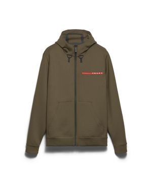 Prada Technical Fabric Hoodie - Green