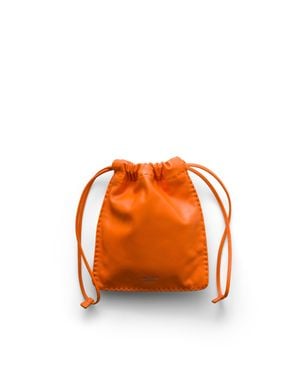 Prada Nappa Leather Smartphone Pouch - Orange