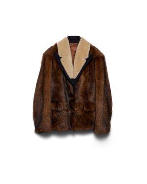 Prada Shearling Jacket - Brown