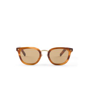 Prada Sunglasses With The Iconic Metal Plaque - White