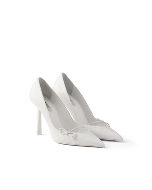 Prada Leather Court Shoes - White