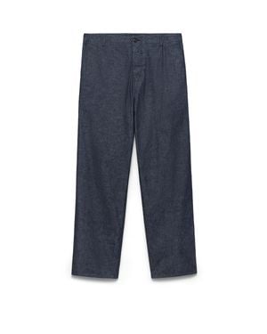Prada Chambray Trousers - Blue