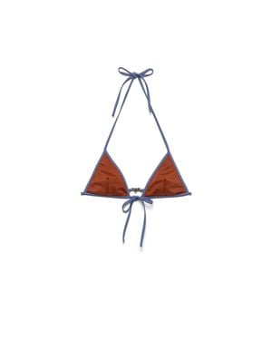 Prada Jersey Bikini Top - White
