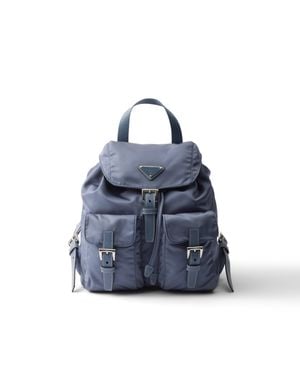 Prada Small Re-Nylon Backpack - Blue