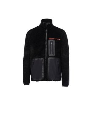 Prada Recycled Fleece Technical Jacket - Black
