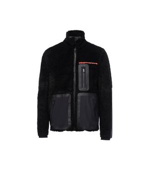 Prada Recycled Fleece Technical Jacket - Black