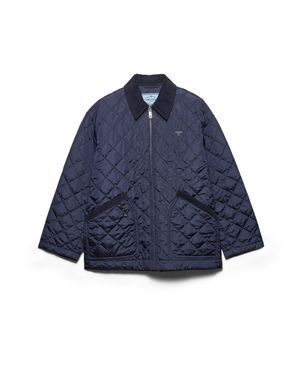 Prada Re-Nylon Blouson Jacket - Blue