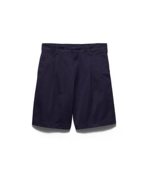 Prada Cotton Bermudas - Blue