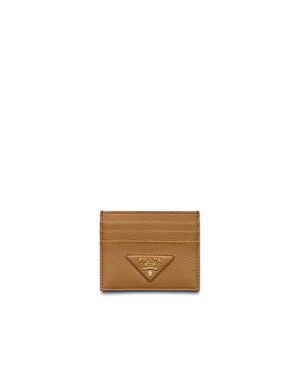 Prada Leather Card Holder - White