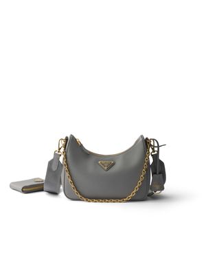 Prada Re-Edition 2005 Saffiano Leather Bag, Cloudy - Grey