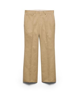 Prada Cotton Trousers - Natural