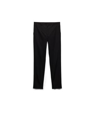 Prada Stretch Poplin Pants - Black