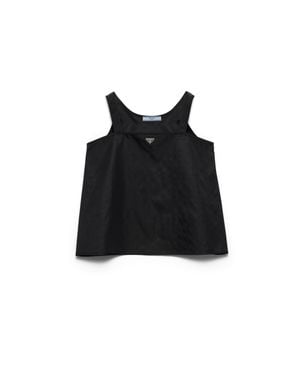 Prada Top Aus Re-Nylon, Damen, Größe - Schwarz